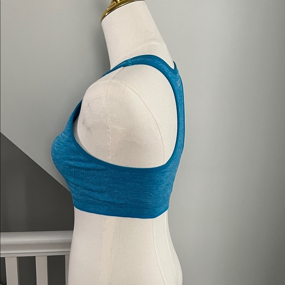 High-Support Teal Racerback Sports Bra - Picture 2 of 3